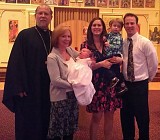 George was baptized March 31